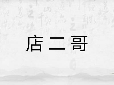 店二哥