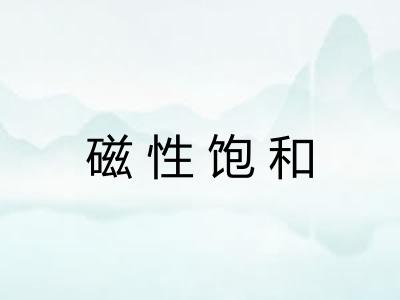 磁性饱和