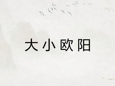 大小欧阳