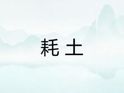 耗土