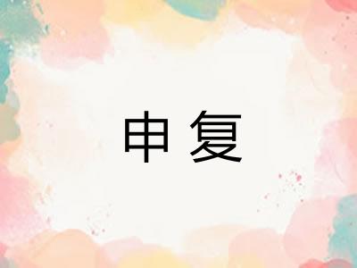 申复