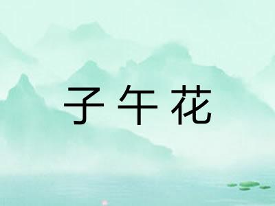 子午花