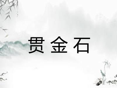 贯金石