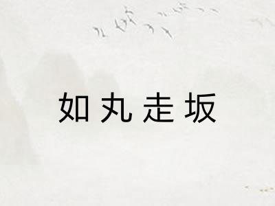 如丸走坂