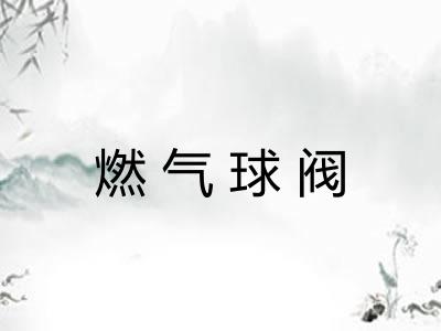 燃气球阀
