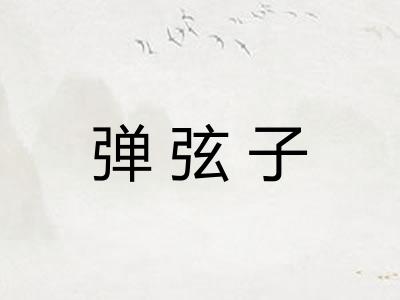 弹弦子