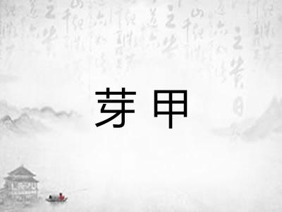 芽甲