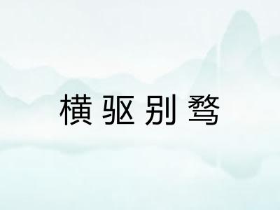 横驱别骛