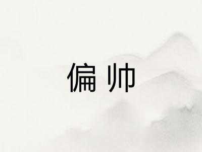 偏帅