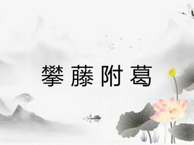 攀藤附葛
