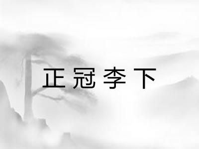 正冠李下