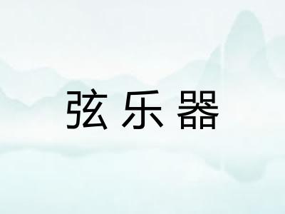 弦乐器
