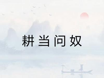 耕当问奴