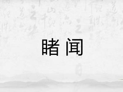 睹闻