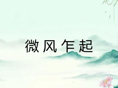 微风乍起