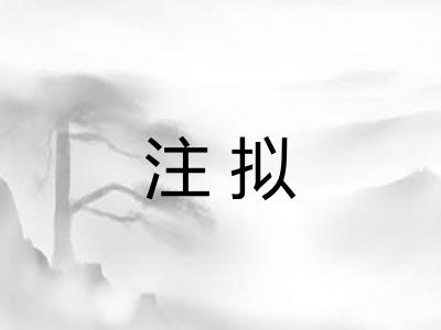 注拟