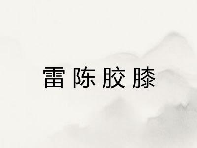 雷陈胶膝