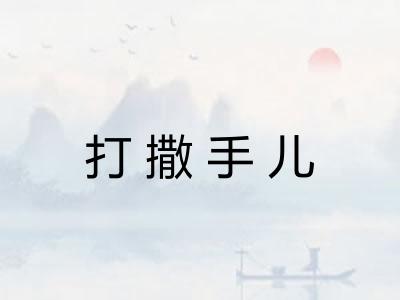 打撒手儿