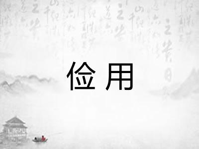 俭用