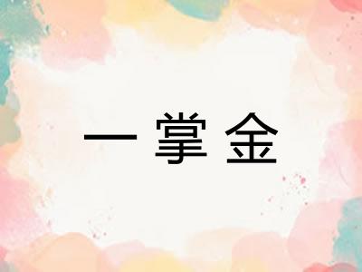 一掌金