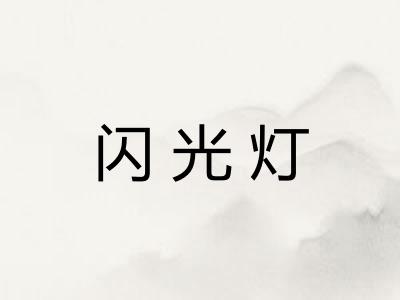 闪光灯