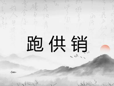 跑供销