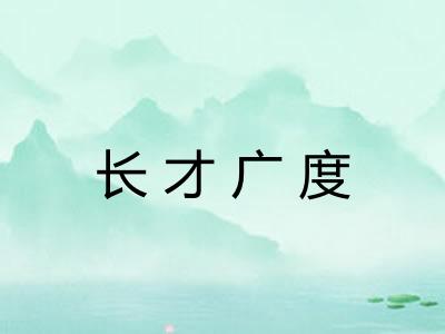 长才广度