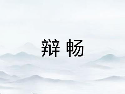 辩畅