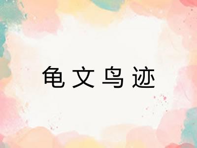 龟文鸟迹