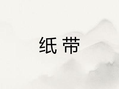 纸带