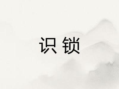识锁