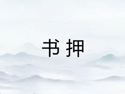 书押