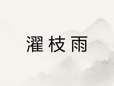 濯枝雨