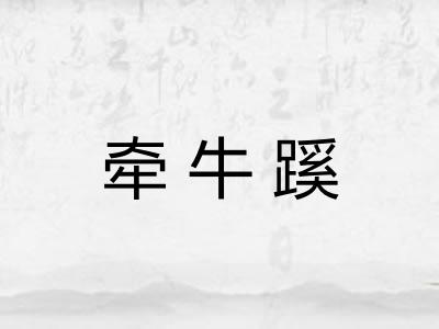 牵牛蹊