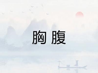 胸腹