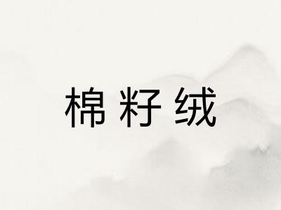棉籽绒