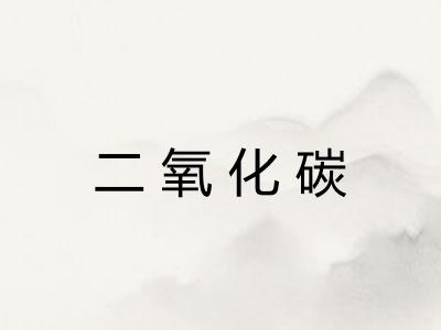 二氧化碳