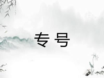 专号