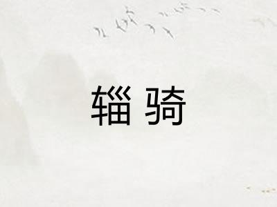 辎骑
