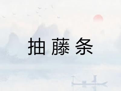 抽藤条