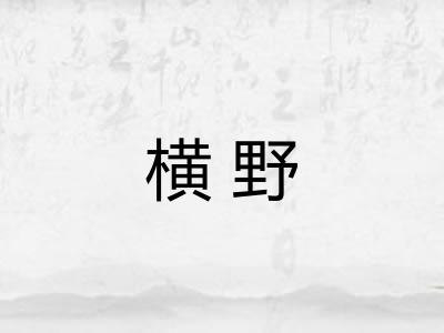 横野