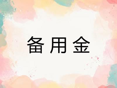 备用金