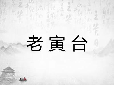 老寅台