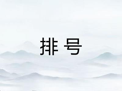 排号