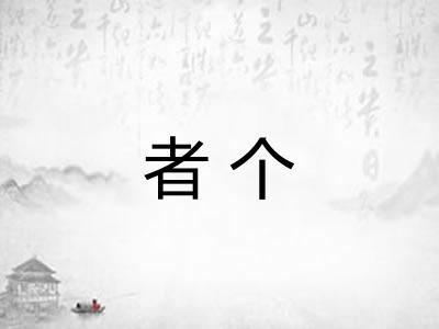者个