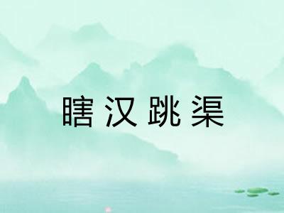 瞎汉跳渠