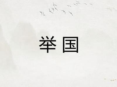 举国