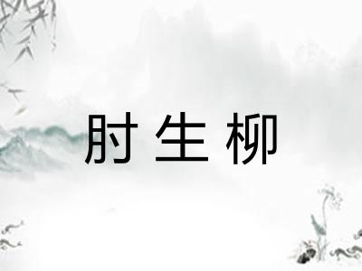 肘生柳