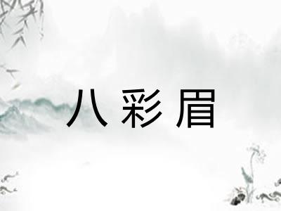 八彩眉