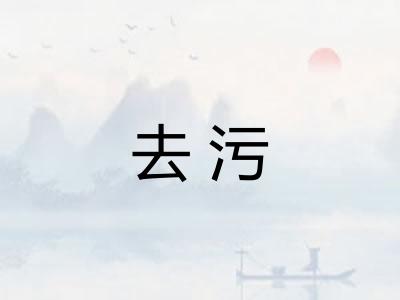 去污